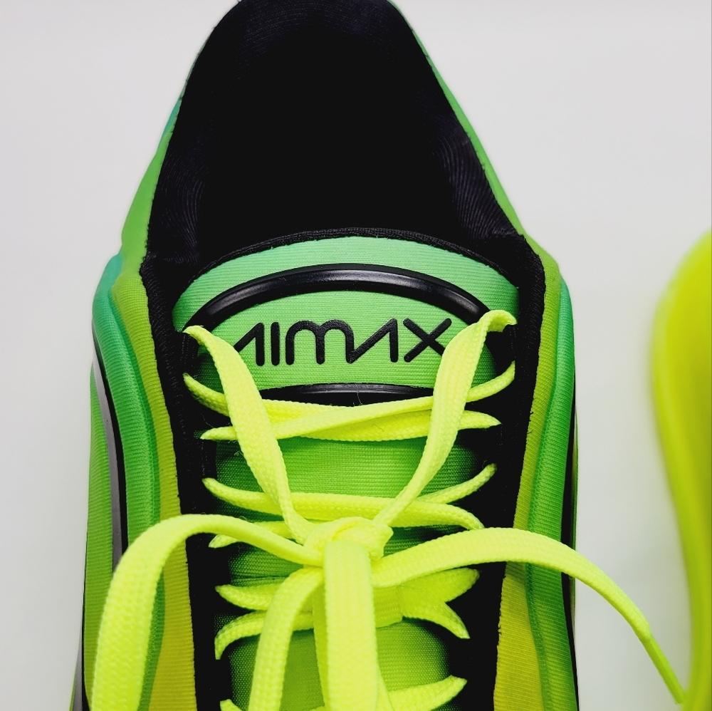 (Sold) Nike Air Max 720 volt green athletic sneakers size 10.5 - Picture 6 of 7